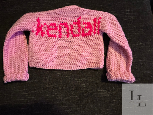 🧥 Custom Name Cardigan