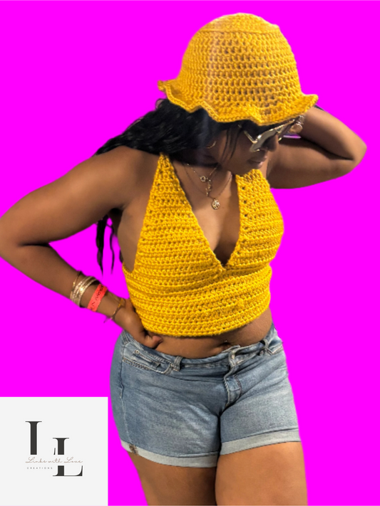 Crop Top & Bucket Hat